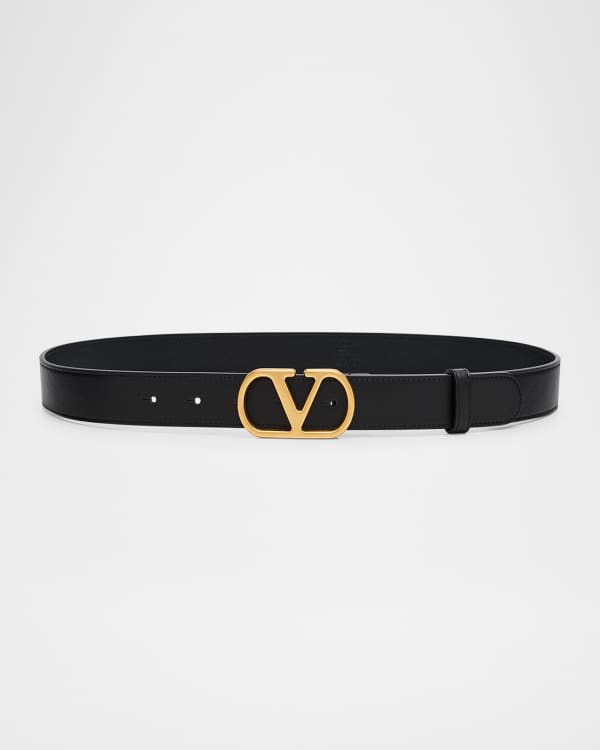 Valentino Garavani Rhinestone Stud Belt, 40mm | Neiman Marcus