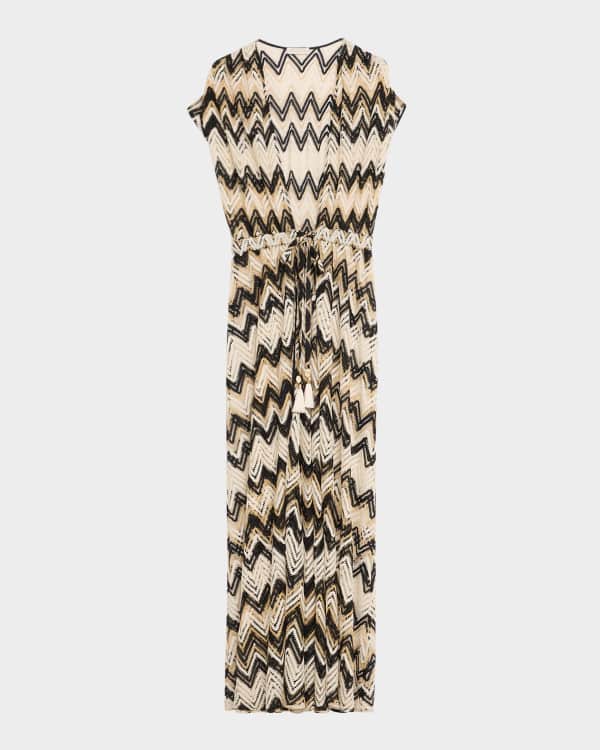 Diane von Furstenberg Levana Spotted Peplum Maxi Dress