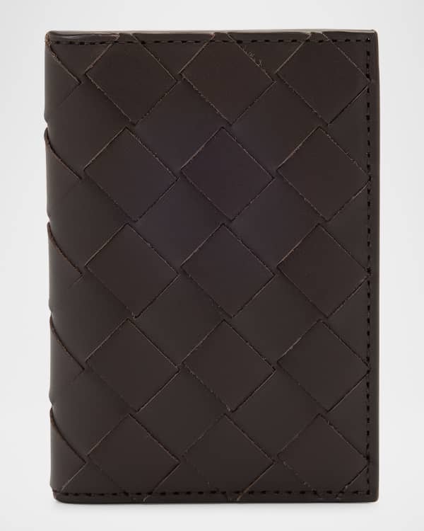 Bottega Veneta Men's Intrecciato Piccolo Leather Card Holder