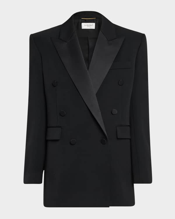 TOM FORD Single-Breasted Wool-Blend Blazer Jacket | Neiman