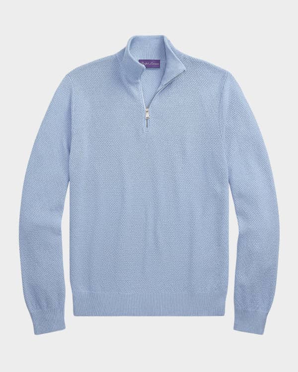 Ralph Lauren Purple Label Men's Cashmere Cable-Knit Crewneck Ralph Lauren Purple Label Men's Cashmere Cable-Knit Crewneck