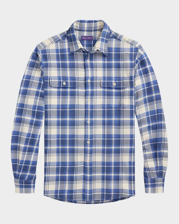 Ralph Lauren Purple Label Men's Délavé Linen Workshirt