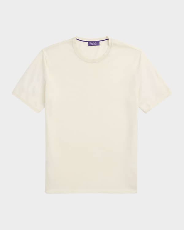 Ralph Lauren Purple Label Men's Linen-Cotton Piqué Pocket T