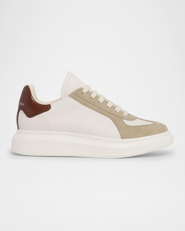 McQueen Men's Larry Leather Oversized Low-Top Sneakers