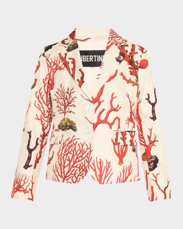 Dries Van Noten Vurano Studded Multi-Print Zip Jacket