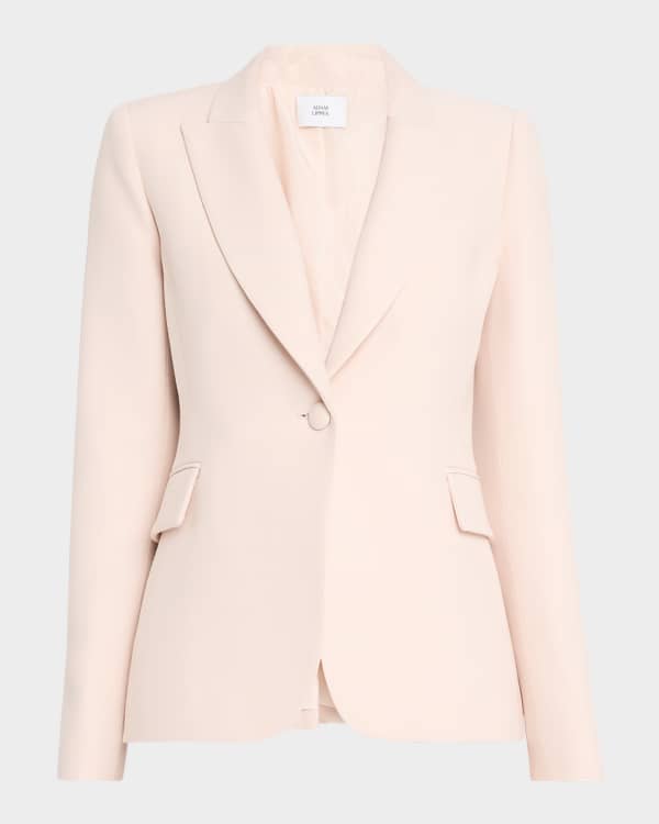 Victoria Beckham Single-Breasted Fitted Blazer Jacket