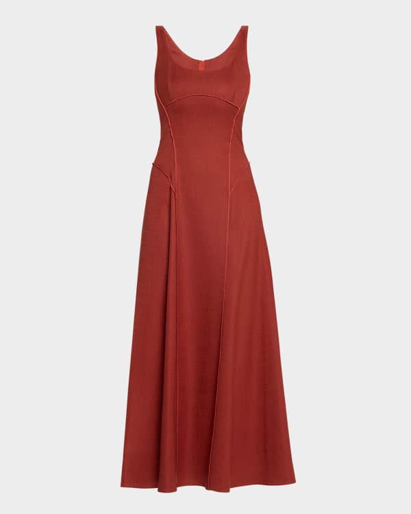 Zimmermann Maxine Plunge Maxi Dress | Neiman Marcus