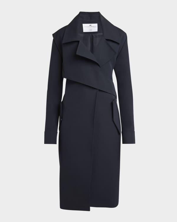 Nour Hammour Long Leather Coat w/ Shearling Lining | Neiman