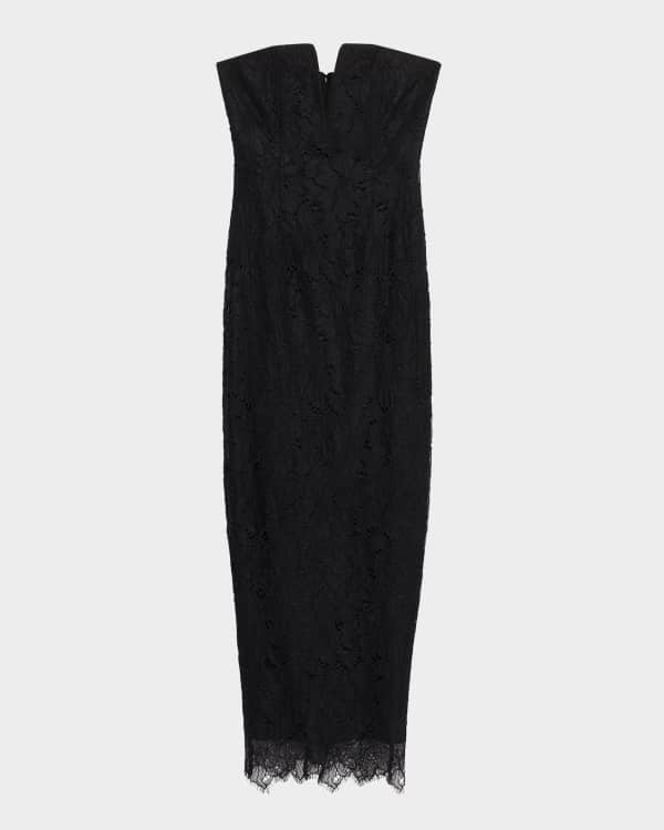 Dress the Population Black Label Ava Sequin & Bead Floral-Embroidered Gown  | Neiman Marcus