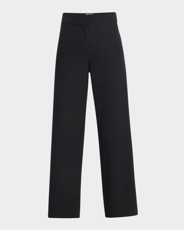 パンツ Toteme Trousers Black Fluid drawstring trousers black – TOTEME