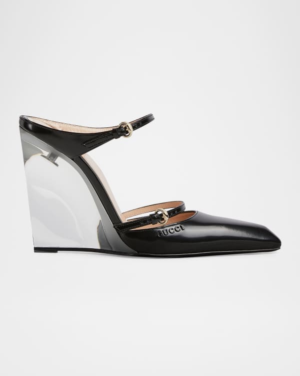 Bottega Veneta Comet Mary Jane Wedge Pumps | Neiman Marcus