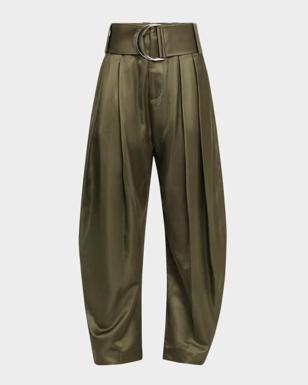 Bottega Veneta 3D Crisscross Jacquard Double-Pleated Wide Bottega Veneta 3D Crisscross Jacquard Double-Pleated Wide