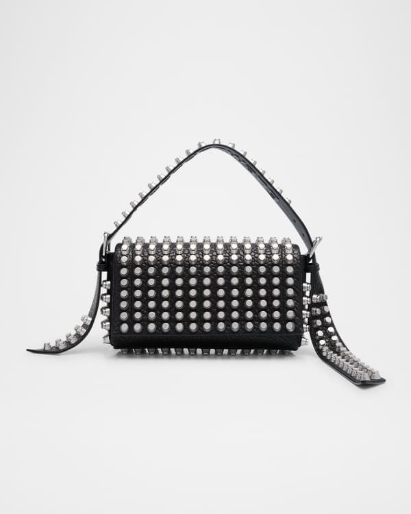 Alexander Wang■ROZ フラップバッグ スタッド ラムスキンレザー Alexander Wang Roz Flap Studded Leather Shoulder Bag
