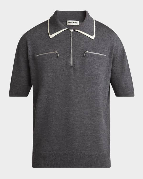 Amiri Men's MA Quad Toweling Polo Shirt | Neiman Marcus