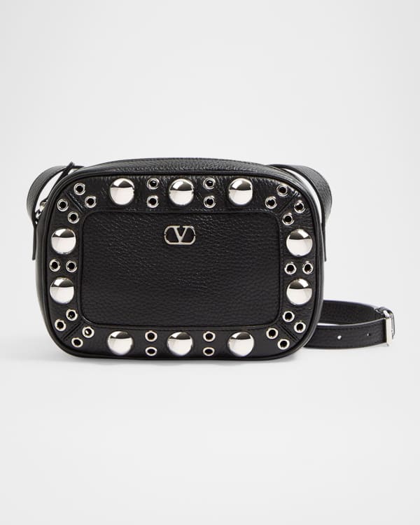 Valentino Garavani Men's All Time Noir Leather Shoulder Bag