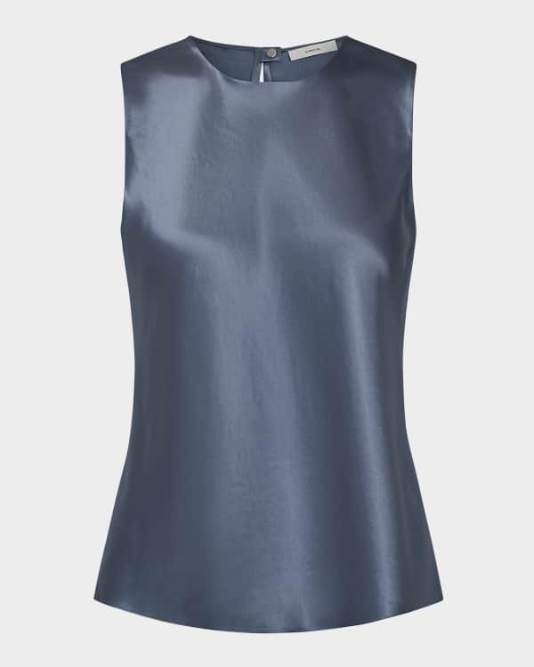 Tシャツ・カットソー TOTEME DOUBLE-HALTER SILK TOP Toteme Double Halter Silk Top Black | MAISON 49