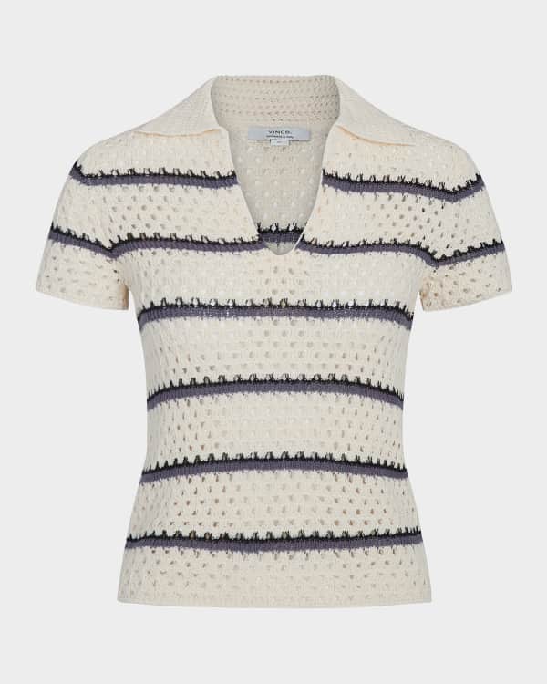 RECTO 70s French Knit Polo Shirt | Neiman Marcus