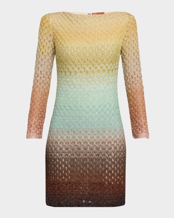 ワンピース MISSONI Missoni Caperdoni Mini Dress Missoni Chevron Caperdoni Sequin Mini Dress | Neiman Marcus