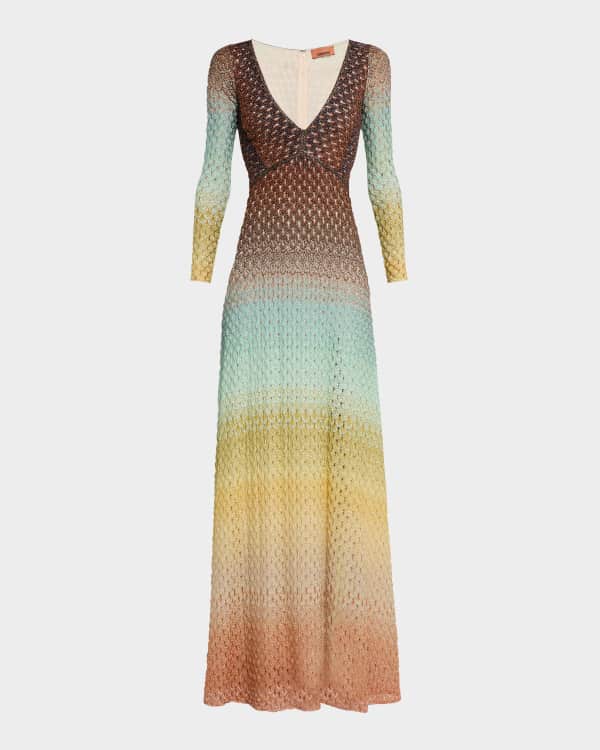ワンピース Zimmermann SS25 'Maxine Plunge Maxi' dress (1746DRS254 ORP) Zimmermann Maxine Plunge Maxi Dress | Neiman Marcus