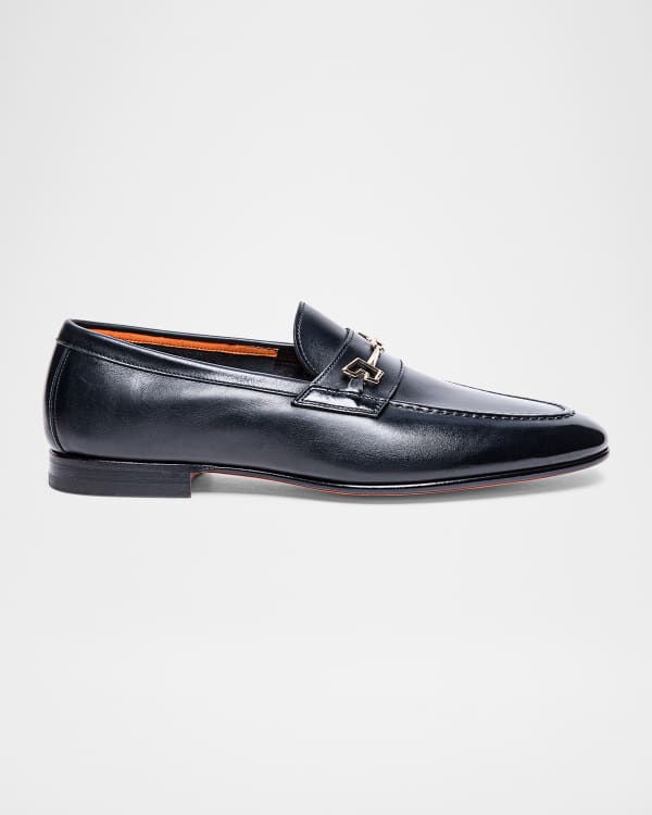 Berluti Scritto Leather Slip-On Dress Shoe | Neiman Marcus
