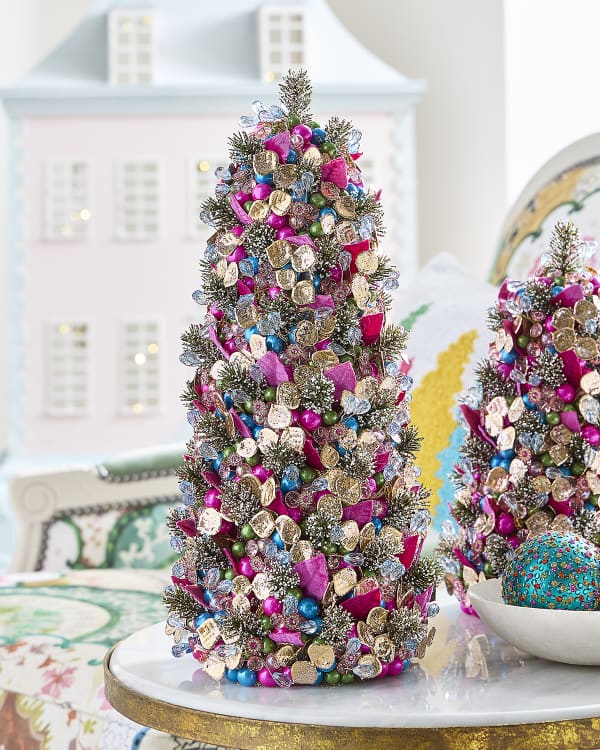 Ditz Designs Peppermint Cheer White Trio Tree, 72