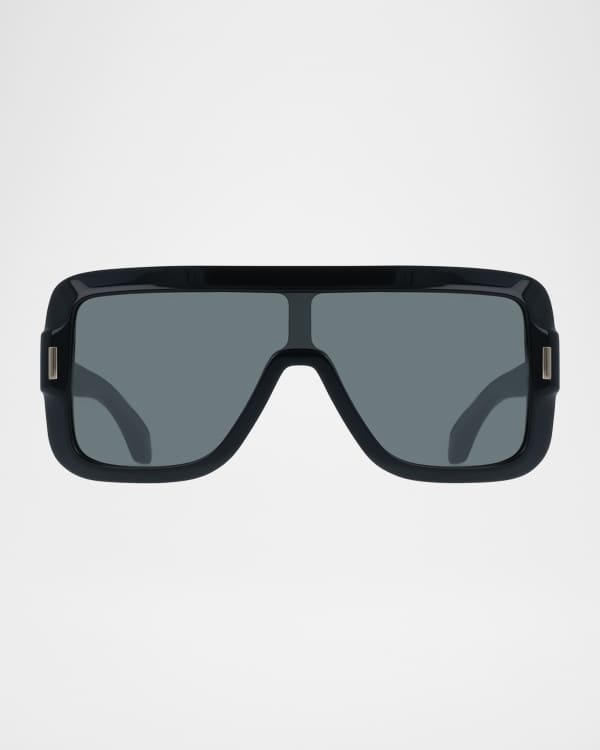 ALAIA AA0087S Shield Acetate Sunglasses | Neiman Marcus