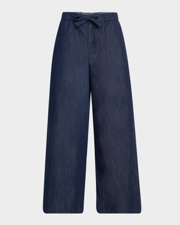 Max Mara Senna Wide-Leg Long Trousers | Neiman Marcus