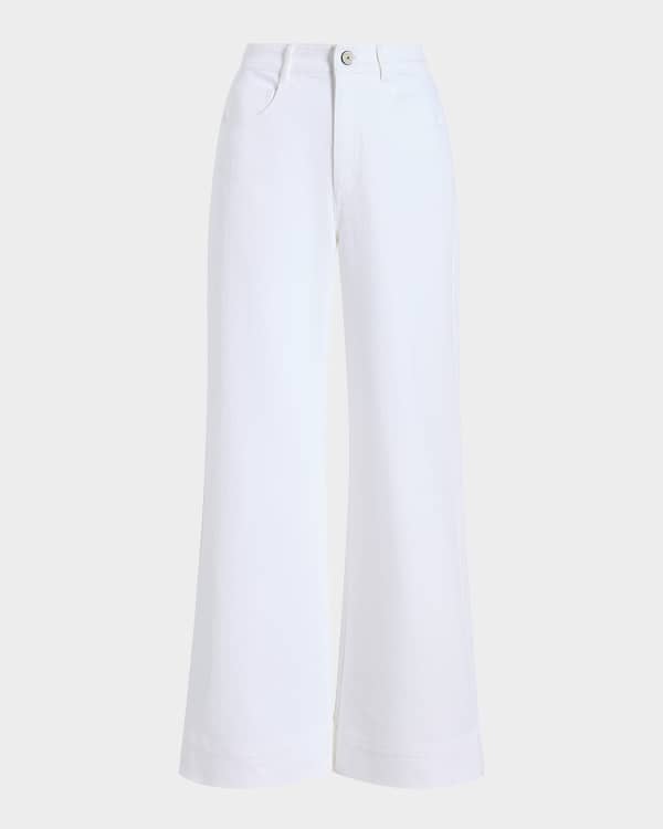 Marvie – Rhinestone-Embellished Wide-Leg Jeans in Bordeaux main image 1