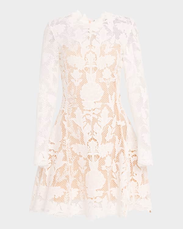 【送料&関税込】Stella McCartney Lace Mini Dress Stella McCartney One Shoulder Lace Mini Dress | Pink | FARFETCH