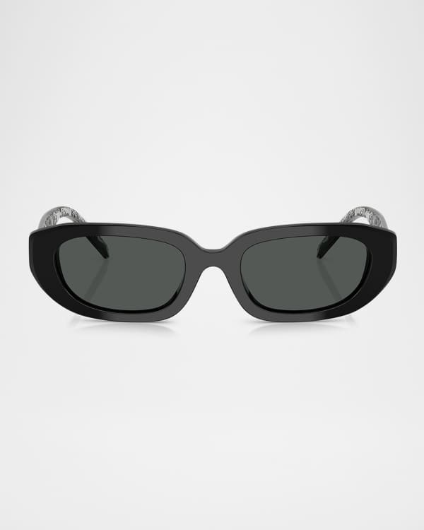 Tory Burch TY7219U Rectangular Acetate Sunglasses | Neiman Marcus