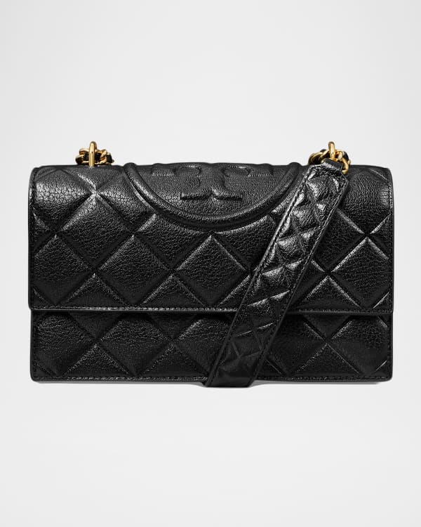 Tory Burch Kira Small Woven Canvas Convertible Shoulder Bag
