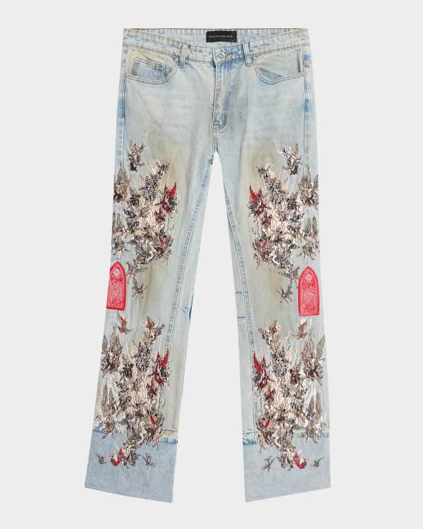 HUECLOSET Embroidered Carpenter Denim Pants 25KERO２59 VINTAGE DEADSTOCK 1970's SEARS CARPENTER JEANS UNION MADE IN
