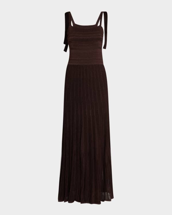 Michael Kors Collection Draped Asymmetric Wool Midi Dress