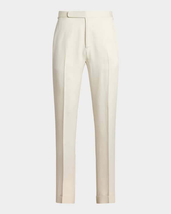 Lacoste x le FLEUR Men's Pleated Trousers | Neiman Marcus