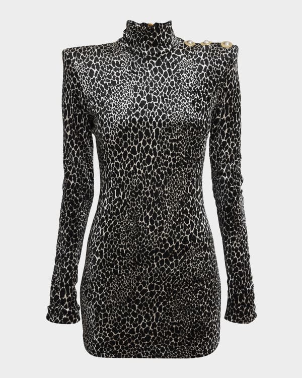 Isabel Marant Hilde Pleated-Knit Turtleneck Mini Sweater