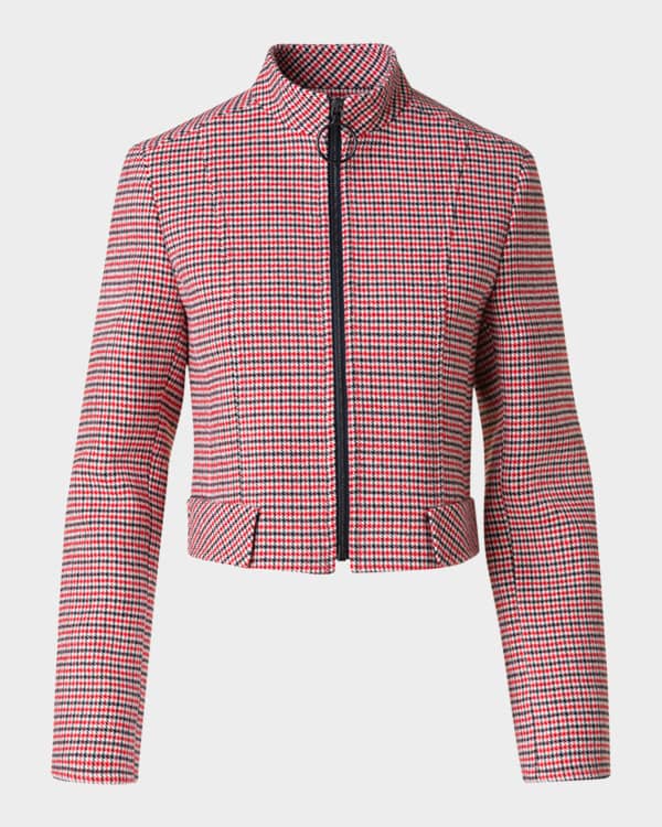 Jil Sander Collared Zip Jacket | Neiman Marcus
