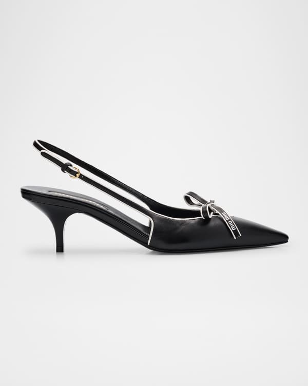 Miu Miu Calfskin Thong Sandal Booties | Neiman Marcus