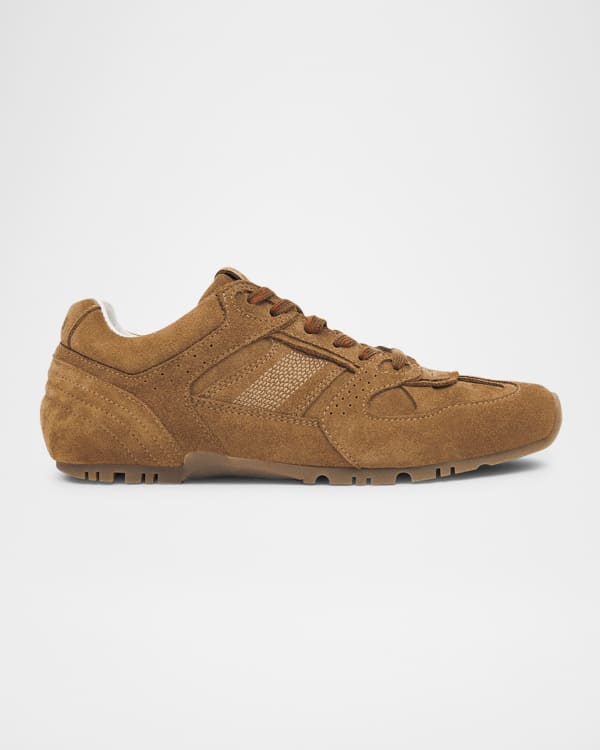 TB.490 Rife Shimmer Metallic Leather Sneakers