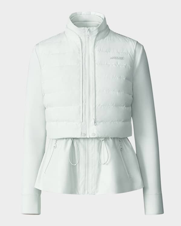 Mackage Bailey Convertible Leather Puffer Jacket | Neiman Marcus