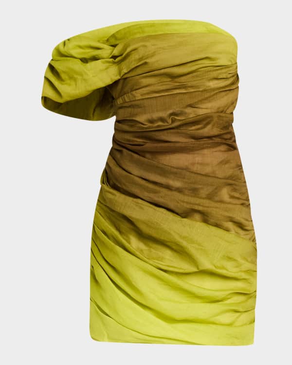 green emerald velvet dress Faux Leather Bustier Mini Dress – Ver Luisant main image 1