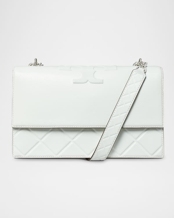 Tory Burch Miller Small Basketweave Flap Shoulder Bag | Neiman Marcus
