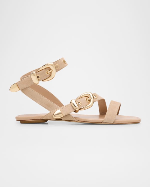 【RAG & BONE】beau buckled suede スライド Rag & Bone Beau Suede Buckle Slide Sandals | Neiman Marcus