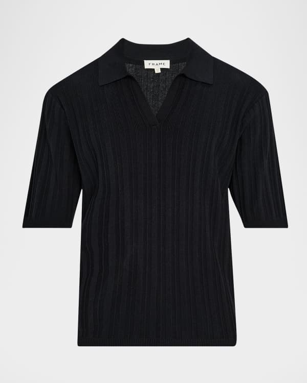 Helmut Lang Men's Mesh Quarter-Zip Polo Shirt | Neiman Marcus