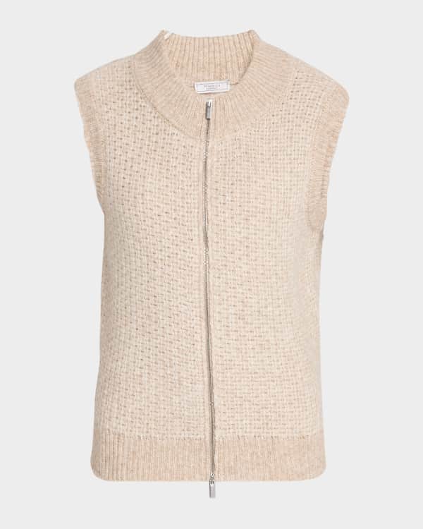 ダウンベスト FABIANA FILIPPI Quilted yarn and sequin waistcoat FABIANA FILIPPI Sequin Zip-Front Puffer Vest | Neiman Marcus