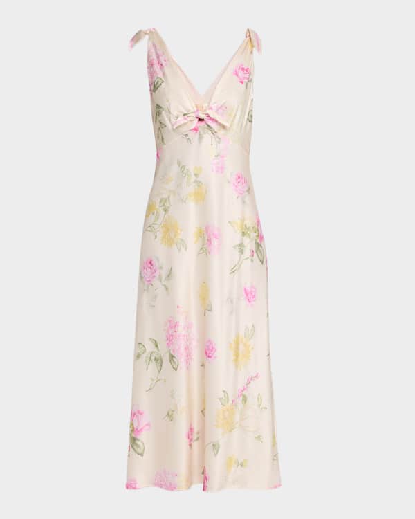 LoveShackFancy Marsinia Cotton Smocked Mini Dress | Neiman Marcus