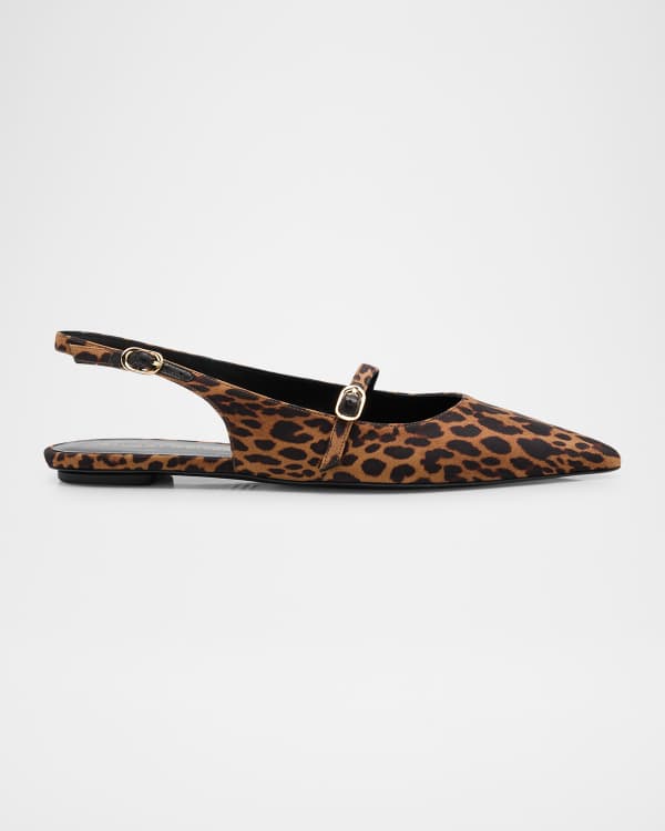 Stuart Weitzman Eden Tweed Crisscross Ballerina Flats