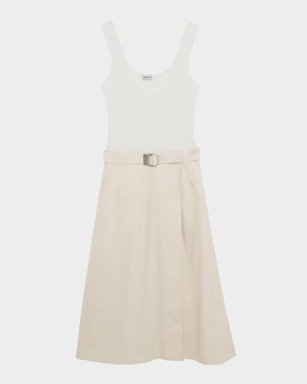 Alice+Olivia■Fallon Square Neck Babydoll Dress■ドレス Alice + Olivia Fallon Square-Neck Babydoll Mini Dress