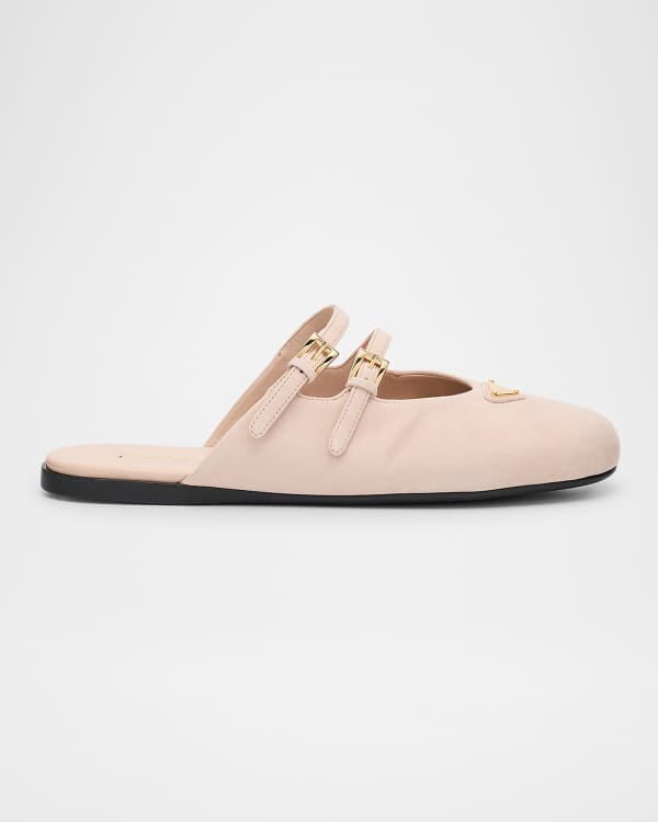 Suede Shearling Cozy Loafer Mules