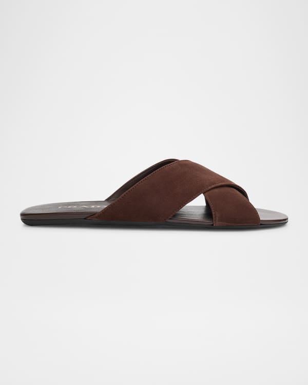 サンダル・ミュール Church'S Church S Oriyah Flat Sandal In Suede Church's Oriyah Suede Crisscross Flat Sandals | Neiman Marcus