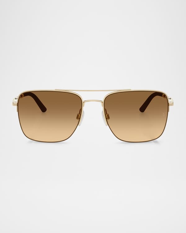 Oliver Peoples x Brunello Cucinelli Men's Mr. Brunello Rectangle